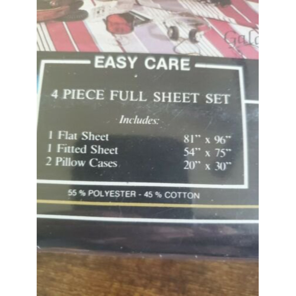 Vintage Executive Suite Designer Collection 4 Piece Sheet Set "Galant" N3 - Picture 10 of 10